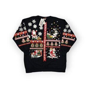 NEW Vintage Santa Ugly Christmas‎ Maternity Sweater Womens Medium